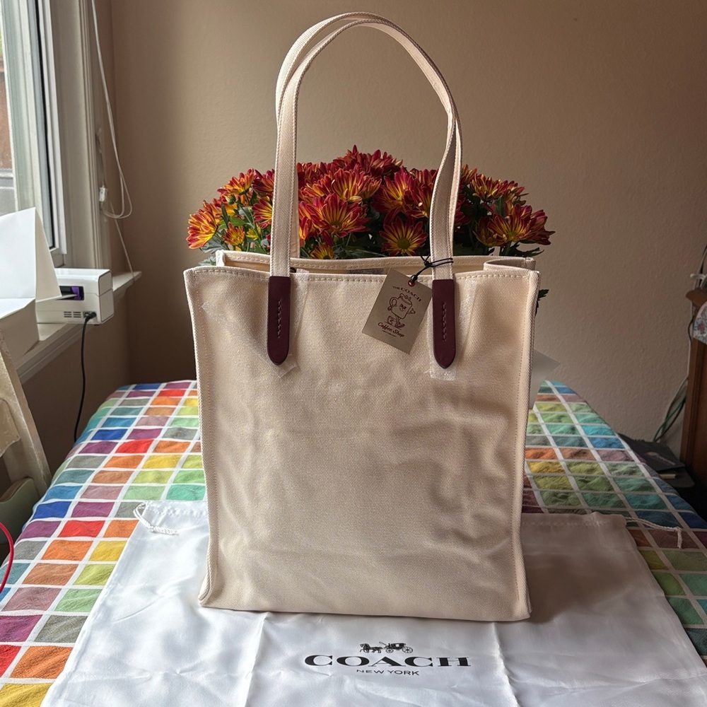 ☕️🍩☕️ THE COACH COFFEE SHOP TOTE ☕️🍩☕️ NWT ☕️🍩☕️ - Picture 12 of 16